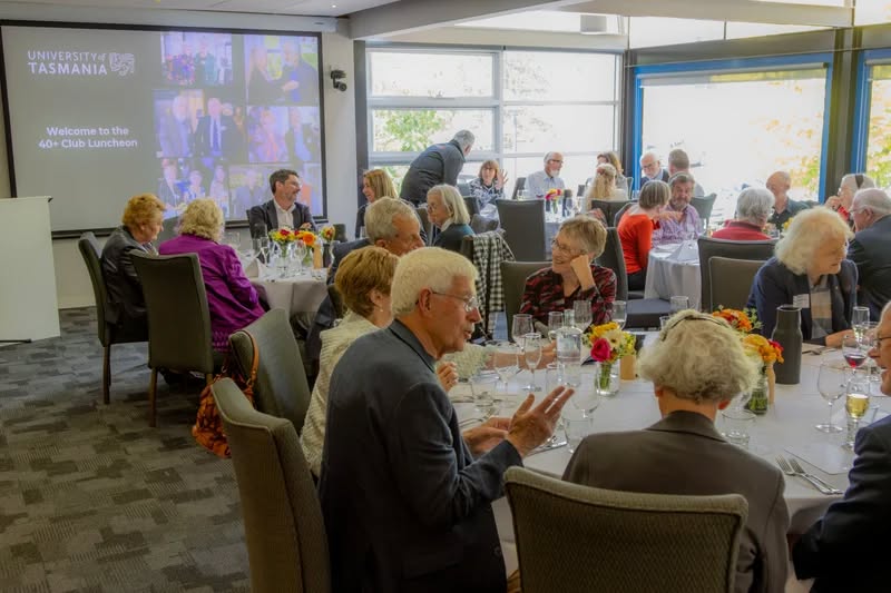 Rhys Edwards at alumni luncheon