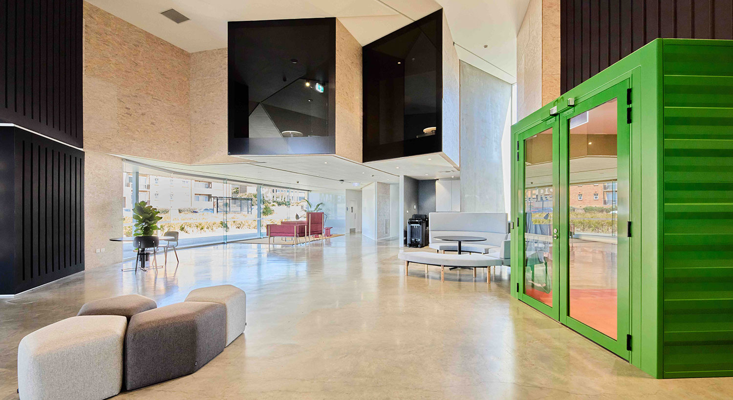 An image of the central demonstration space inside The Makers