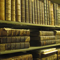 Photograph of some books in the Rare Book Collection