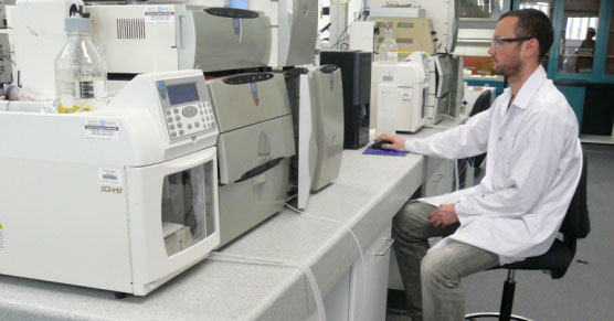 Across researchers in lab