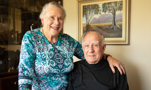 Evelaine (carer) & Ron