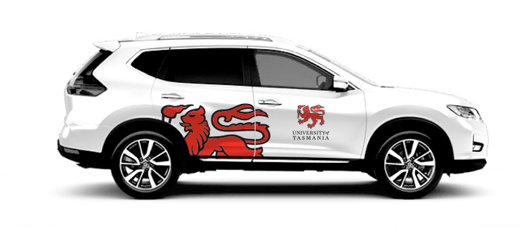 Nissan Xtrail with UTAS branding