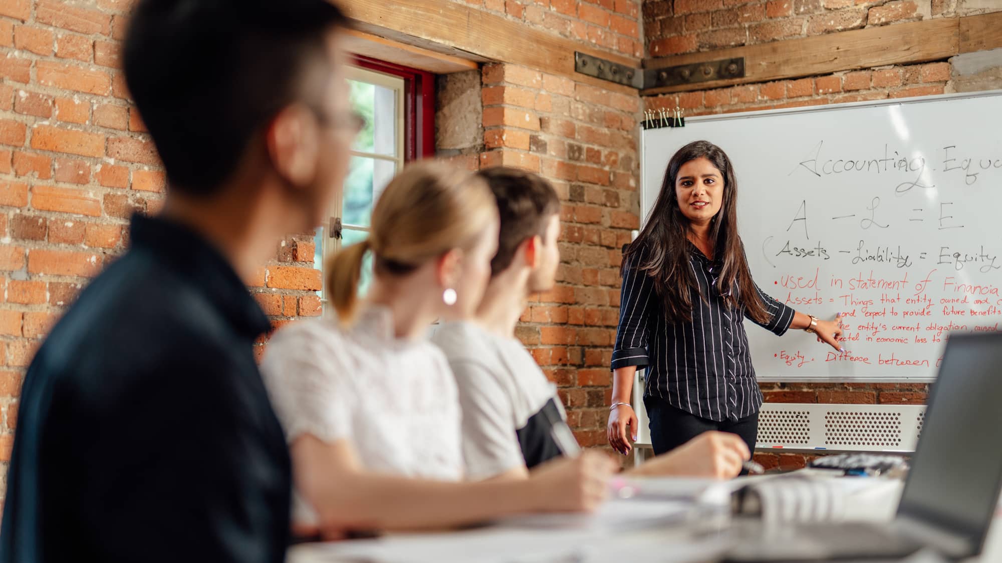 Business students at Macquarie House